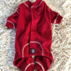 Petrage US Designs cute onesie for small pup.
